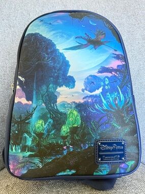Disney Parks Avatar Pandora Light Up Loungefly Mini Backpack